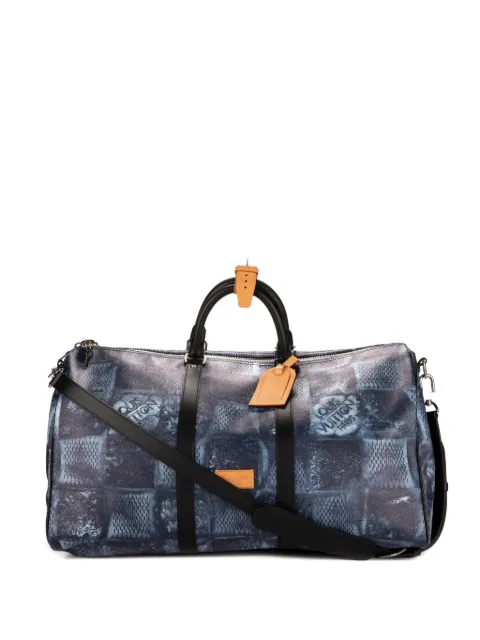 Louis Vuitton Pre-Owned Salt Keepall Bandouliere travel bag Blue CHIP