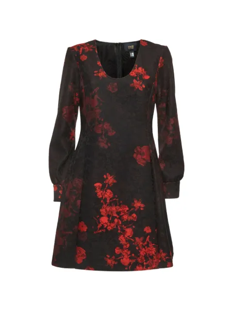 Cavalli Class floral-print lace mini dress Black 1295859