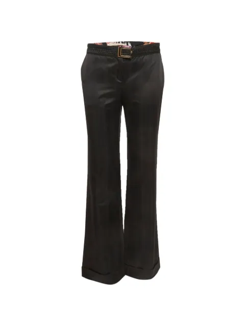 Roberto Cavalli satin trousers Black 1303334