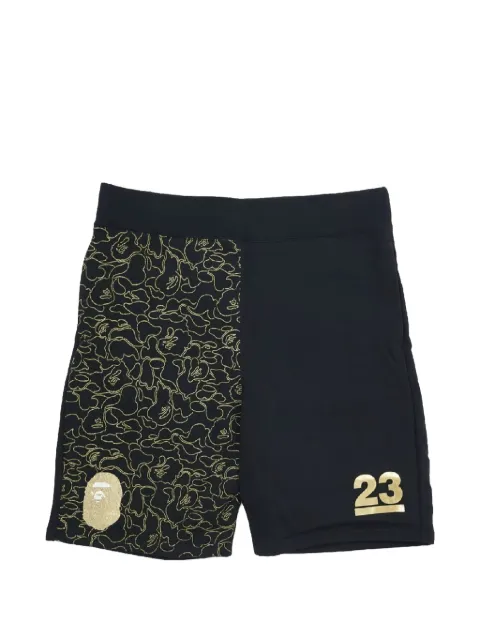 A BATHING APE® ABC Camo track horts Black B23ASB