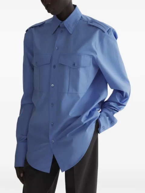Mugler military shirt Blue 26F1TO08952045