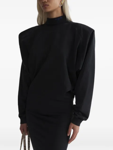 Mugler midi bat sleeves T-shirt dress Black 26F3RO18776032