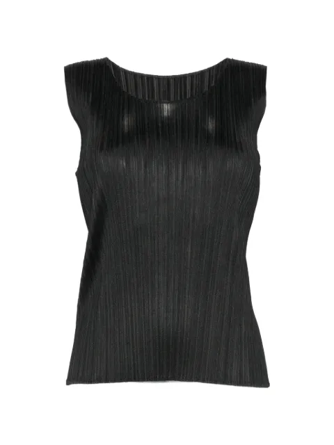 Pleats Please Issey Miyake plissé-effect top Black PP66JK101