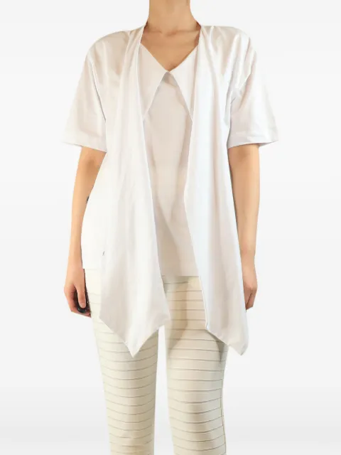Dries Van Noten Pre-Owned draped short-sleeved T-shirt Neutrals WHITESHORTSLEEVEDTOP