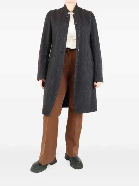 Casey Casey Herringbone button-up coat Grey GREYHERRINGBONECOAT