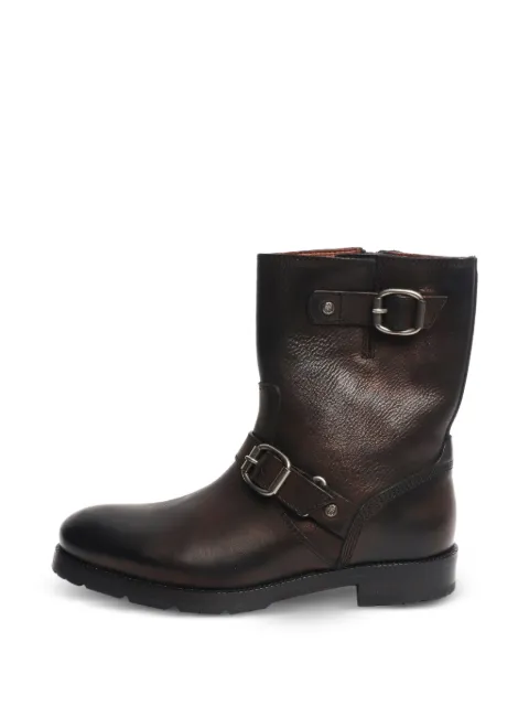 Jimmy Choo Pre-Owned buckle-detail boots Black BLACKLEATHERBUCKLEBOOTS