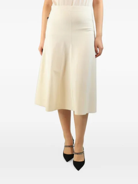 Giorgio Armani Pre-Owned A-line midi skirt Neutrals CREAMMIDISKIRT