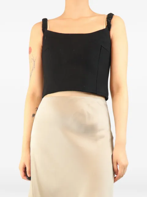 KHAITE Pre-Owned Audra cropped tank top Black BLACKAUDRACROPPEDTANKTOP