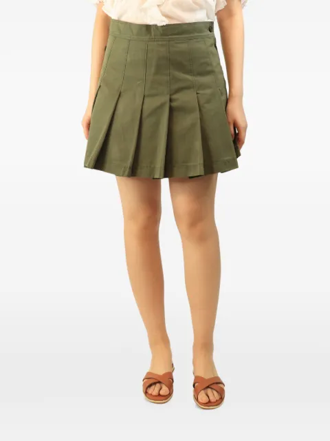 Valentino Garavani Pre-Owned pleated mini skirt Green KHAKIGREENPLEATEDMINISKIRT