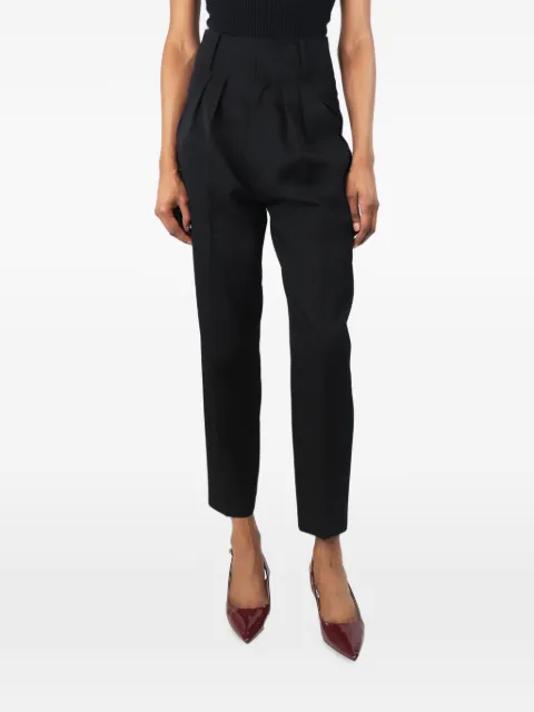 Isabel Marant Vintage tapered wool trousers Black BLACKWOOLTAPEREDTROUSERS