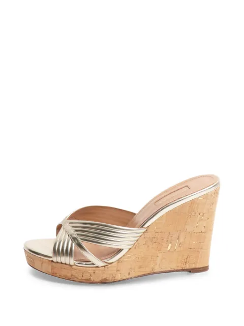Aquazzura Sundance wedge sandals Gold GOLDSUNDANCEWEDGESANDALS