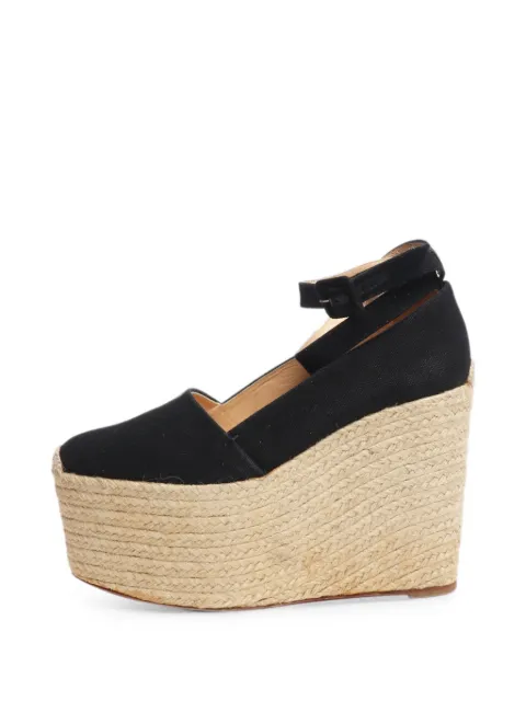 Christian Louboutin Pre-Owned Dehia heeled espadrilles Black DEHIAPLATFORMESPADRILLEWEDGES