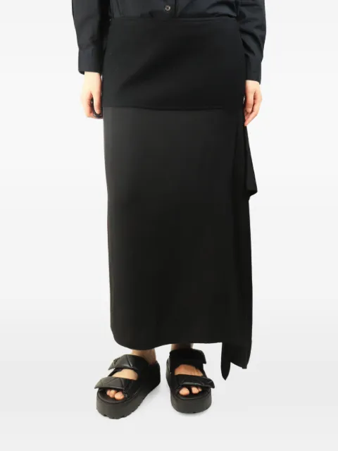 Jil Sander Pre-Owned asymmetric midi skirt Black BLACKASYMMETRICMIDISKIRT