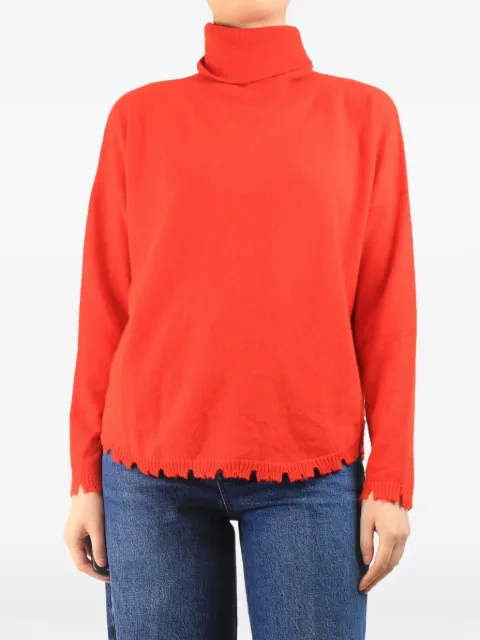 kujten cashmere roll-neck sweater Red REDCASHMEREROLLNECKJUMPER