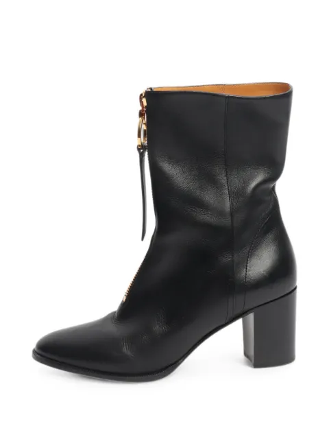 Christian Dior Pre-Owned Effrontee zip-up heeled ankle boots Black BLACKEFFRONTEEHEELEDANKLEBOOTS