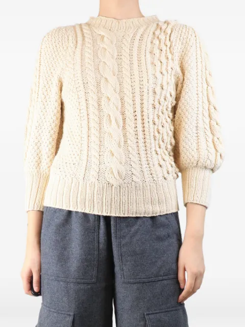 Apiece Apart mixed-knit jumper Neutrals CREAMMIXEDKNITSWEATER