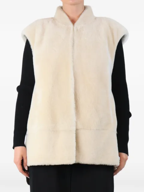 Karl Donoghue shearling gilet Neutrals CREAMSHEARLINGGILET