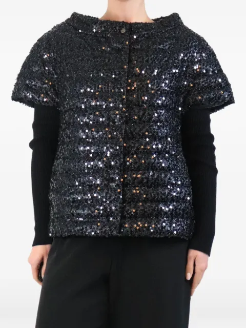 Herno sequinned puffer gilet Black BLACKSEQUINPUFFERVEST