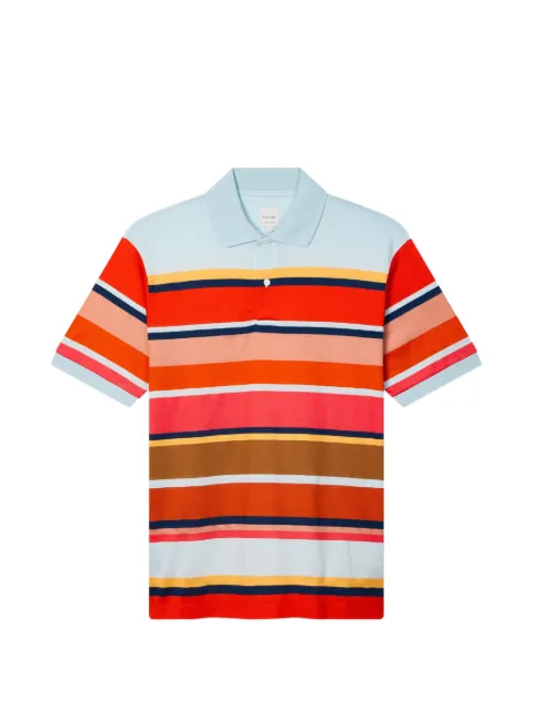 Paul Smith Bold stripe cotton polo shirt Orange M1R958PW03121