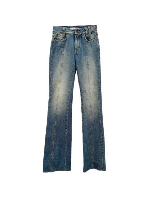 Alessandra Rich 2021 flared crystal-embellished jeans Blue RFCPUGBCL749245W