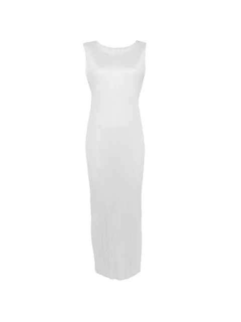 Pleats Please Issey Miyake pleated-design midi dress Grey PP66JH114