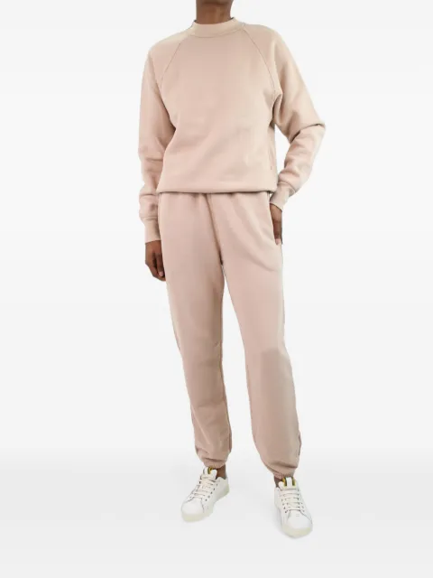 Les Tien raglan-sleeve elasticated-ankles tracksuit Neutrals NEUTRALSWEATSHIRTANDJOGGERSSET