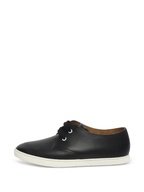 Hermès Pre-Owned lace-up sneakers Black BLACKLEATHERTRAINERS