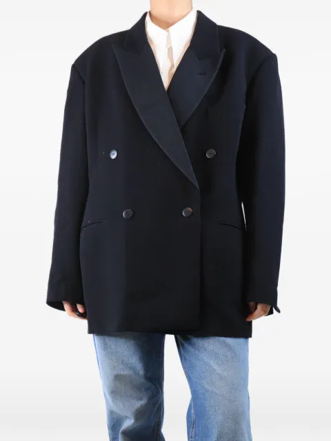 Raey double-breasted wool jacket Blue BLACKDOUBLEBREASTEDWOOLJACKET