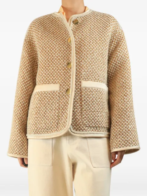 Forte Forte tweed lurex jacket Neutrals GOLDTWEEDLUREXJACKET
