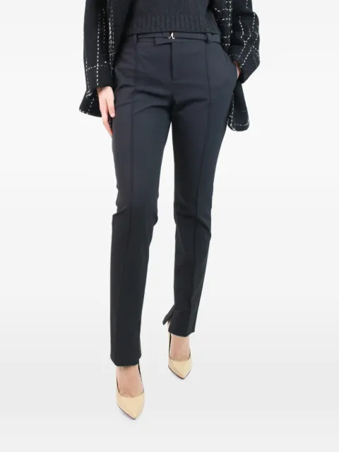 Bottega Veneta Pre-Owned belted side-slit trousers Black BLACKTAILOREDTROUSERSWITHBELTANDSIDESLIT