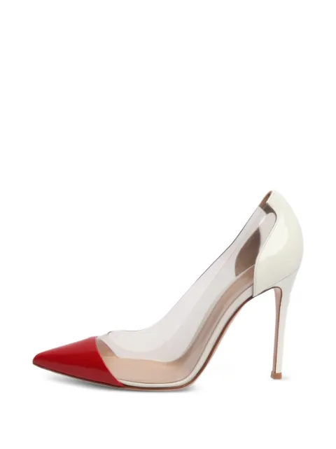 Gianvito Rossi pointed-toe pumps White REDPVCHEELS