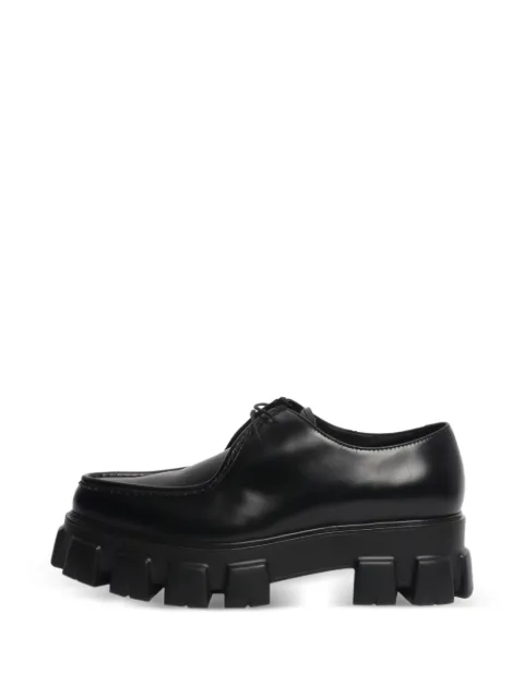 Prada Pre-Owned platform lace-up shoes Black BLACKPLATFORMLACEUPSHOES