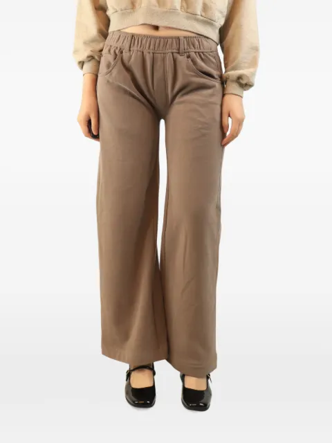 Brunello Cucinelli Vintage wide-leg trousers Brown TAUPECOTTONWIDELEGPANTS