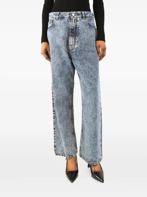 Alaïa Pre-Owned acid-wash denim jeans Blue BLUEACIDWASHJEANS