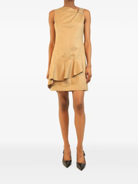 3.1 Phillip Lim ruffled ring-detail mini dress Neutrals BEIGECOTTONSLEEVELESSMINIDRESS