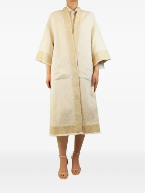 Eleventy oversized kimono jacket Neutrals CREAMOVERSIZEDKIMONOJACKET