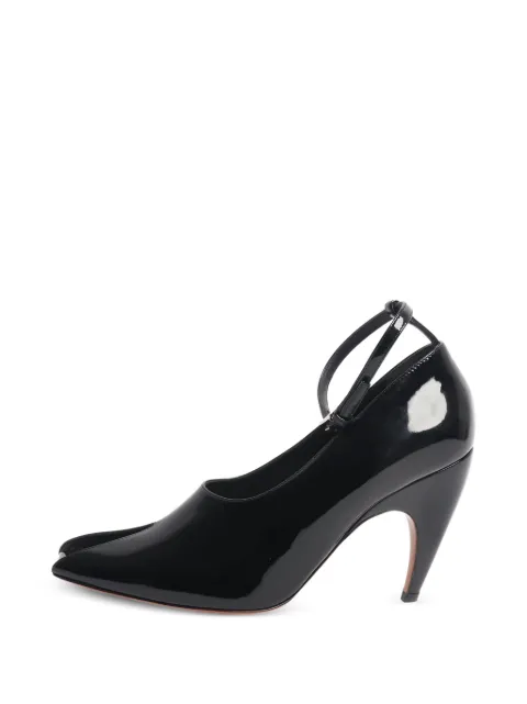 Alaïa Pre-Owned Shark ankle-strap pumps Black BLACKPATENTANKLESTRAPSHARKPUMPS