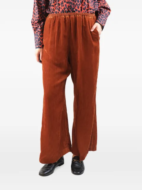 Forte Forte elasticated corduroy trousers Orange RUSTELASTICATEDCORDUROYTROUSERS
