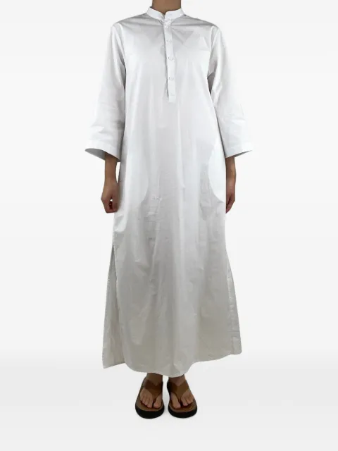 Matteau side-slit maxi dress White MATTEAUWHITEMIDISHIRTDRESS