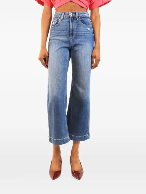 PAIGE Spotlight cropped wide-leg jeans Blue BLUESPOTLIGHTJEANS