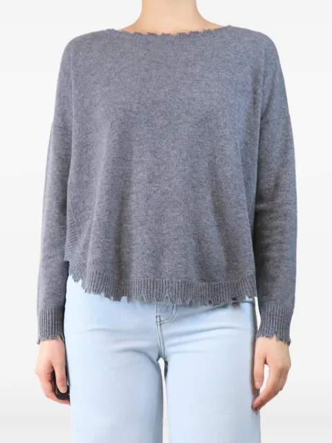 kujten distressed sweater Grey GREYDISTRESSEDCASHMEREJUMPER