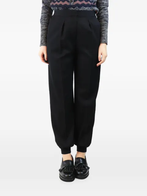 Stella McCartney Pre-Owned pleated trousers Black BLACKCUFFEDWOOLTROUSERS