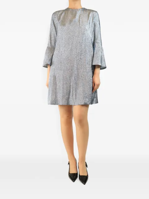 Stella McCartney Pre-Owned lurex bell-sleeve dress Blue BLUELUREXDRESS
