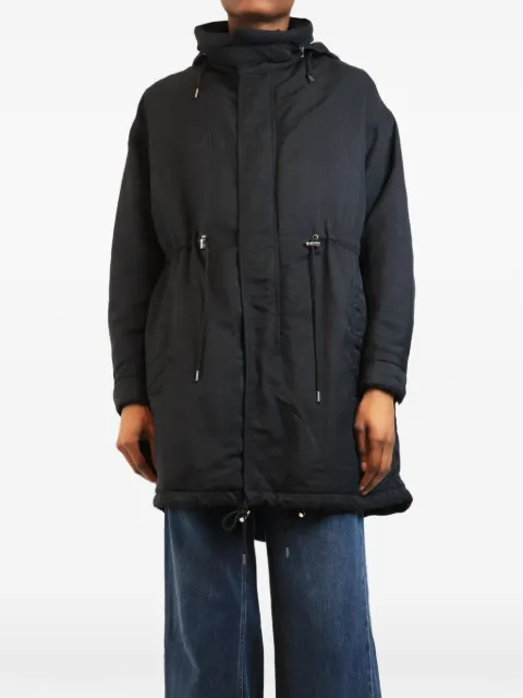 MCQ hooded drawstring parka Blue NAVYHOODEDNYLONPARKA
