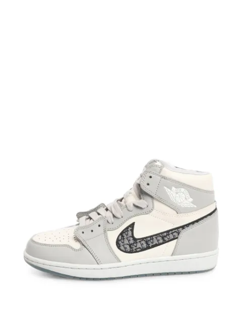 Christian Dior Pre-Owned x Air Jordan 1 high-top sneakers Grey DIORXAIRJORDAN1GREYHIGHTOPTRAINERS