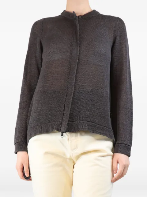 Brunello Cucinelli Vintage zip-up cardigan Brown BROWNZIPCARDIGAN