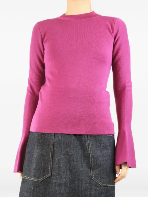 DESTREE flare-sleeved sweater Purple PURPLEFLARESLEEVEDJUMPER