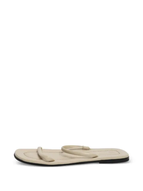 TOTEME leather flat sandals Neutrals CREAMLEATHERSANDALS