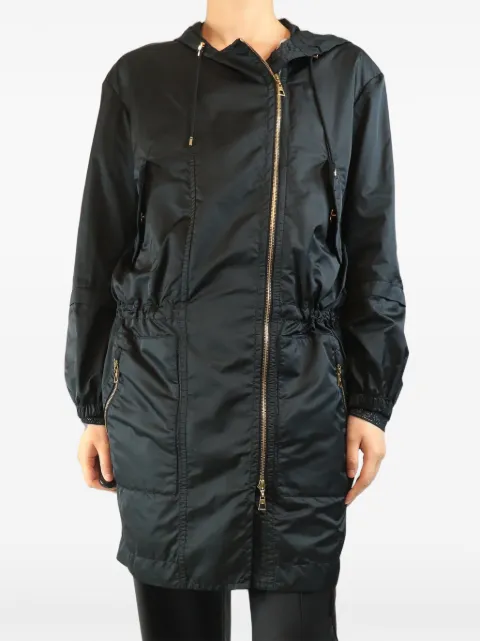 Louis Vuitton Pre-Owned hooded drawstring parka Black BLACKHOODEDPARKA