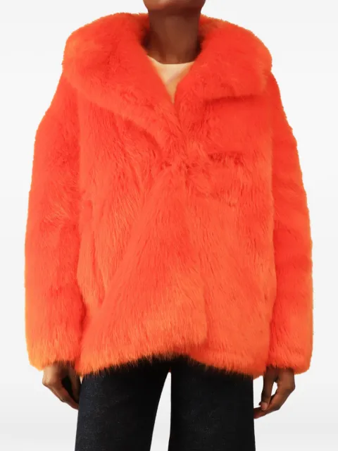 Diane Von Furstenberg Vintage faux-fur coat Orange ORANGEFAUXFURCOAT